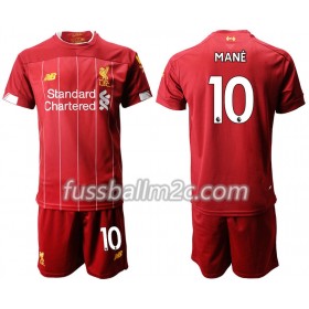 Fußballtrikots Liverpool MANE 10 Kinder Heim Trikotsatz 2019-2020